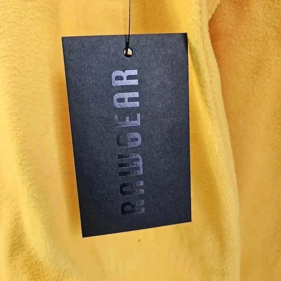 Raw gear 3/4 zip up pull over fleece yellow mens small - Picture 3 of 8